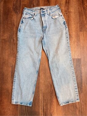 Light Wash Relaxed Straight Jeans